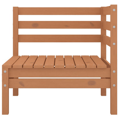 vidaXL Canapés d'angle de jardin 2 pcs Marron miel Bois de pin massif