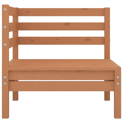 vidaXL Canapés d'angle de jardin 2 pcs Marron miel Bois de pin massif
