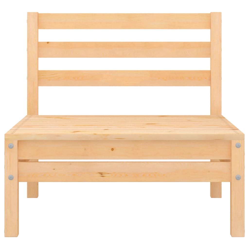 vidaXL Canapés centraux de jardin 2 pcs Bois de pin massif