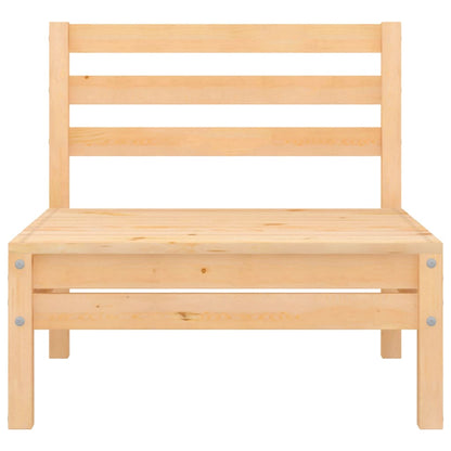 vidaXL Canapés centraux de jardin 2 pcs Bois de pin massif