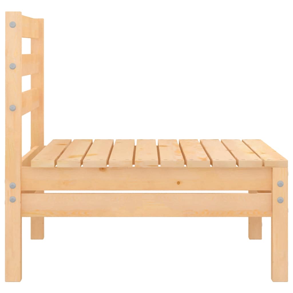 vidaXL Canapés centraux de jardin 2 pcs Bois de pin massif