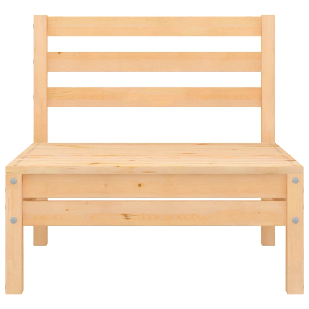 vidaXL Canapés centraux de jardin 4 pcs Bois de pin massif