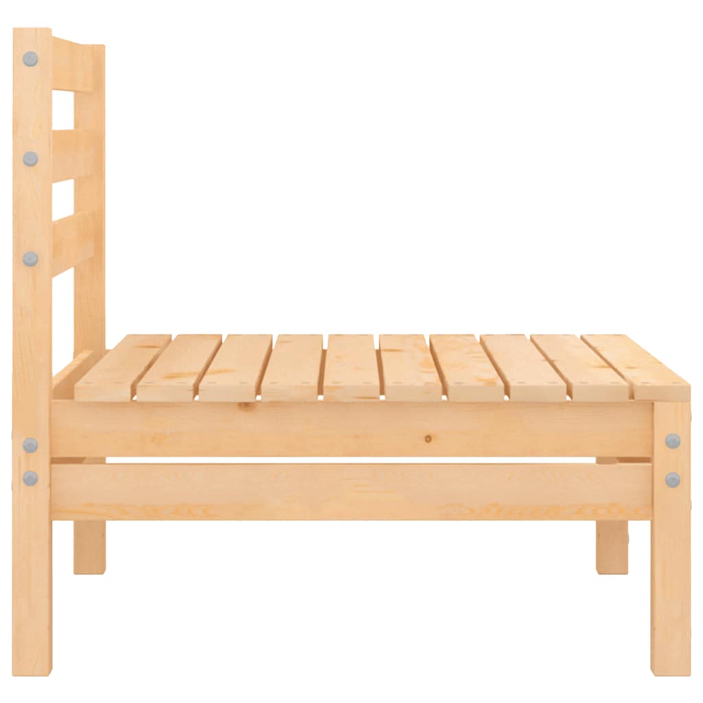 vidaXL Canapés centraux de jardin 4 pcs Bois de pin massif