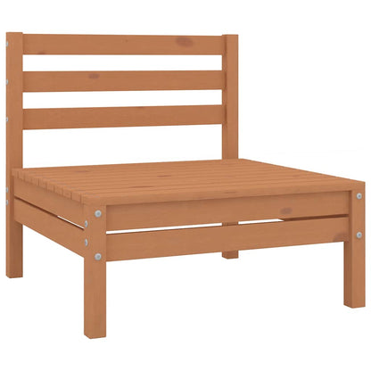 vidaXL Canapés centraux de jardin 4 pcs Bois de pin massif marron miel