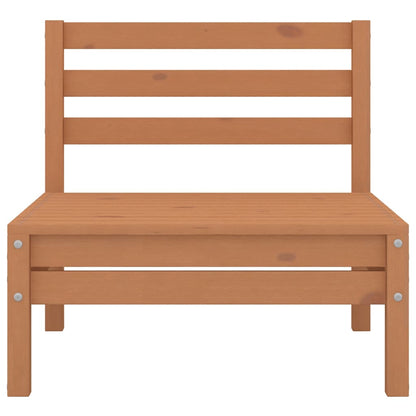 vidaXL Canapés centraux de jardin 4 pcs Bois de pin massif marron miel