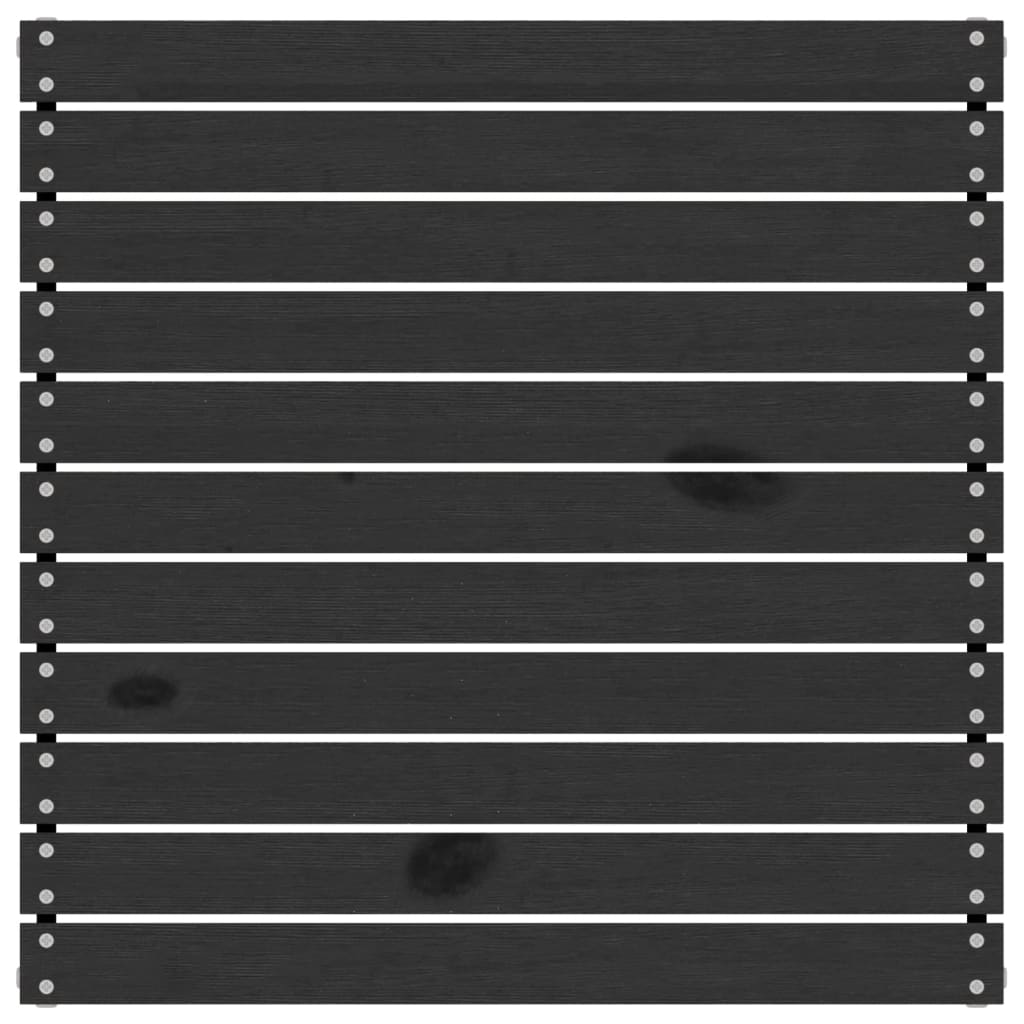 vidaXL Salon de jardin 4 pcs Bois de pin massif Noir