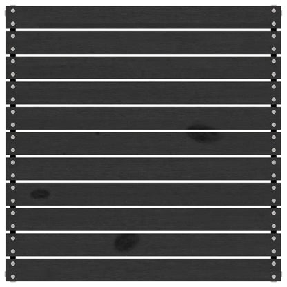 vidaXL Salon de jardin 4 pcs Bois de pin massif Noir