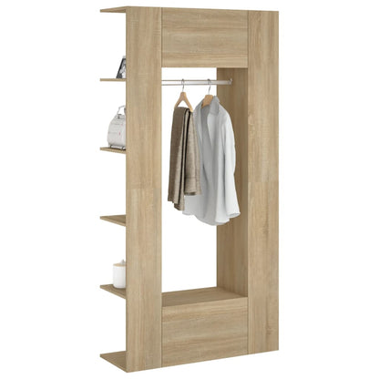 vidaXL Meubles d'entrée 2 pcs Chêne fumé Bois d'ingénierie