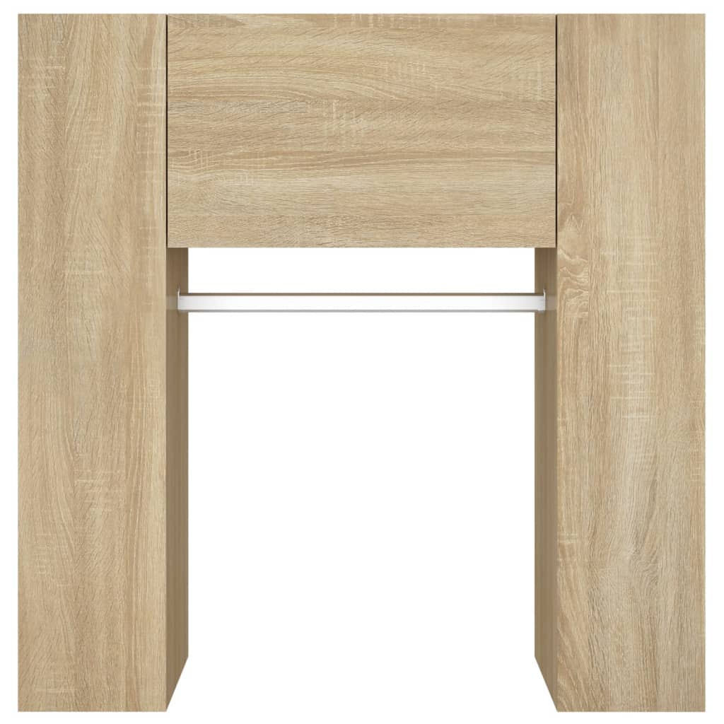 vidaXL Meubles d'entrée 2 pcs Chêne fumé Bois d'ingénierie