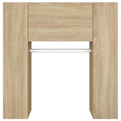 vidaXL Meubles d'entrée 2 pcs Chêne fumé Bois d'ingénierie