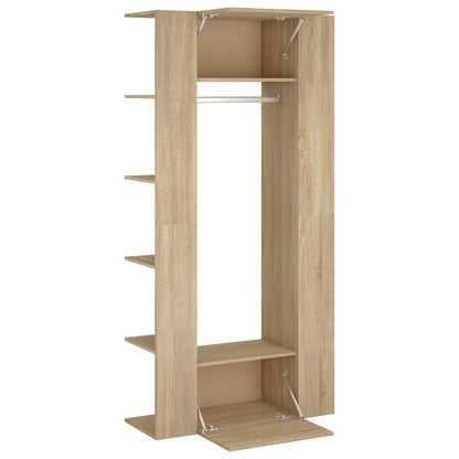 vidaXL Meubles d'entrée 2 pcs Chêne fumé Bois d'ingénierie