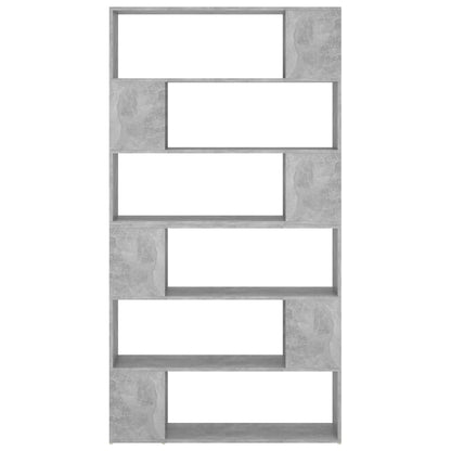 vidaXL Bücherregal Raumteiler Betongrau 100x24x188 cm