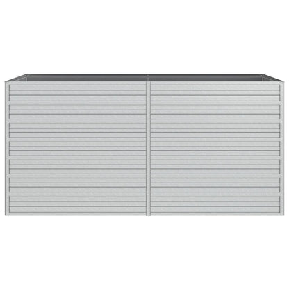 vidaXL Garten-Hochbeet 160x80x77 cm Verzinkter Stahl Silbern