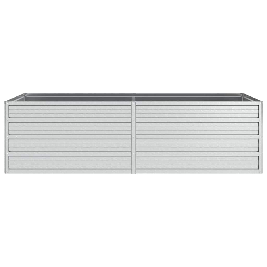 vidaXL Jardinière surélevée 160x80x45 cm Acier galvanisé Argenté