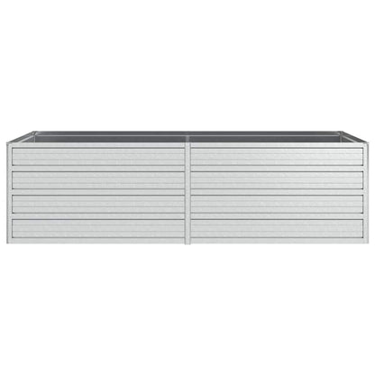 vidaXL Jardinière surélevée 160x80x45 cm Acier galvanisé Argenté