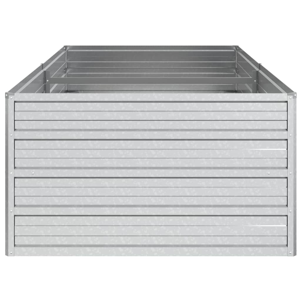 vidaXL Jardinière surélevée 160x80x45 cm Acier galvanisé Argenté
