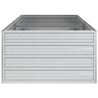 vidaXL Jardinière surélevée 160x80x45 cm Acier galvanisé Argenté