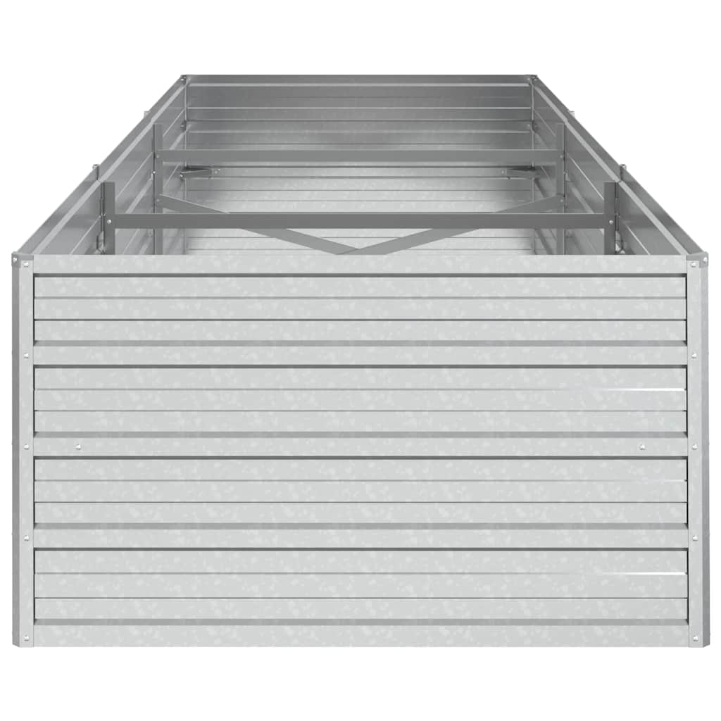 vidaXL Jardinière surélevée de jardin 240x80x45 cm en acier galvanisé argenté