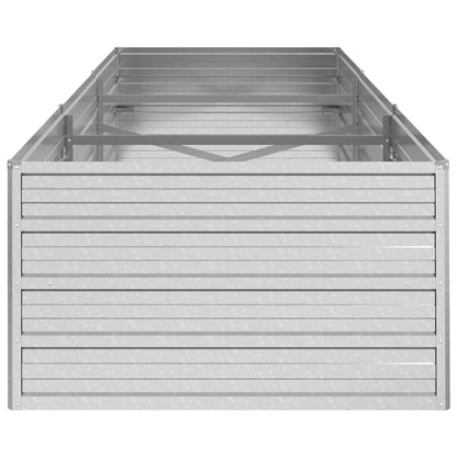 vidaXL Jardinière surélevée de jardin 240x80x45 cm en acier galvanisé argenté