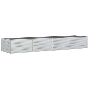 vidaXL Potager surélevé de jardin 320x80x45 cm en acier galvanisé argenté