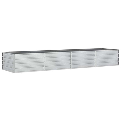 vidaXL Potager surélevé de jardin 320x80x45 cm en acier galvanisé argenté