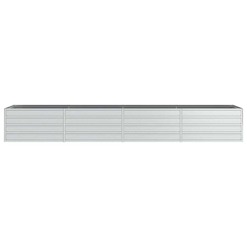 vidaXL Potager surélevé de jardin 320x80x45 cm en acier galvanisé argenté