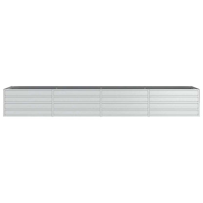 vidaXL Potager surélevé de jardin 320x80x45 cm en acier galvanisé argenté