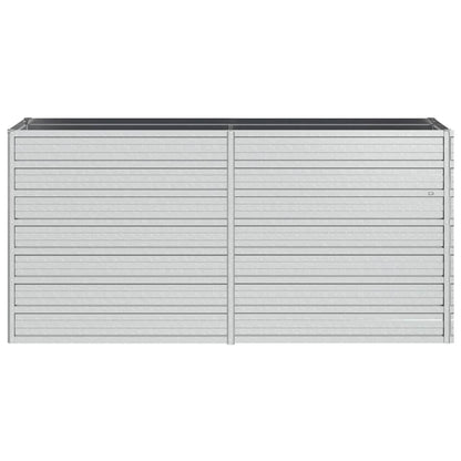 vidaXL Garten-Hochbeet 160x40x77 cm Verzinkter Stahl Silber