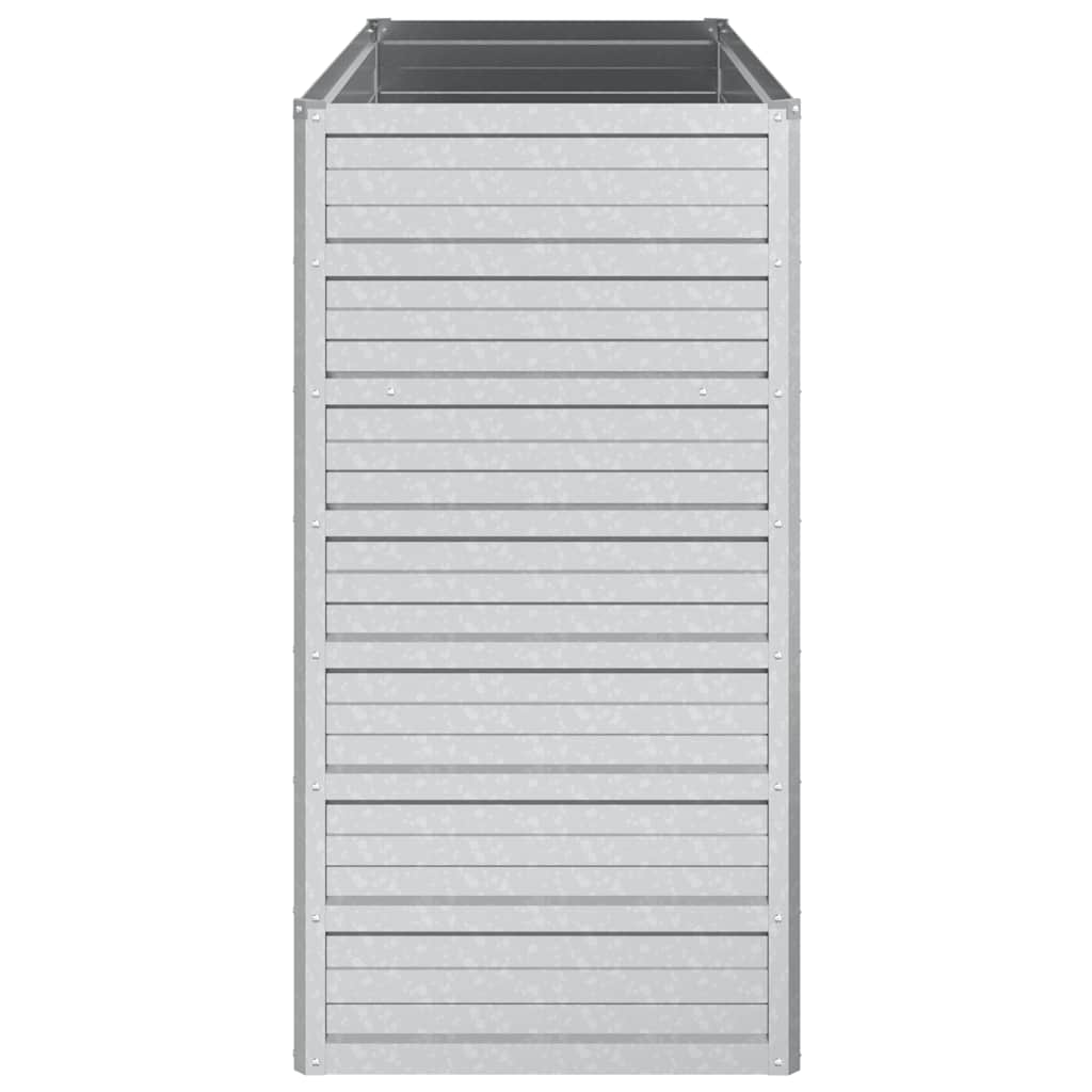 vidaXL Garten-Hochbeet 100x40x77 cm Verzinkter Stahl Silber