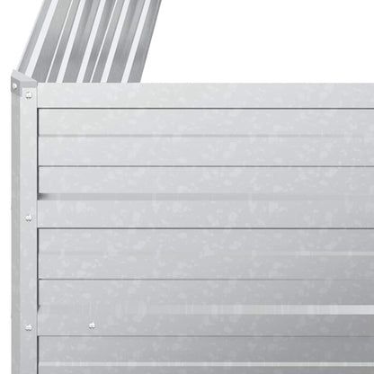 vidaXL Garten-Hochbeet 100x40x77 cm Verzinkter Stahl Silber