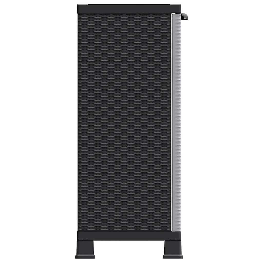 vidaXL Armoire en plastique 68x39x92 cm design rotin