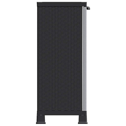 vidaXL Armoire en plastique 68x39x92 cm design rotin
