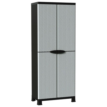 vidaXL Armoire en plastique 68x39x171,5 cm, design rotin