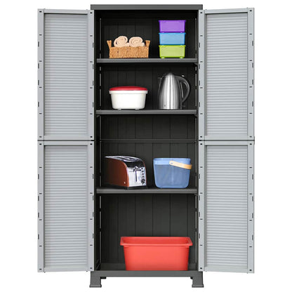 vidaXL Kunststoffschrank 68x39x171,5 cm