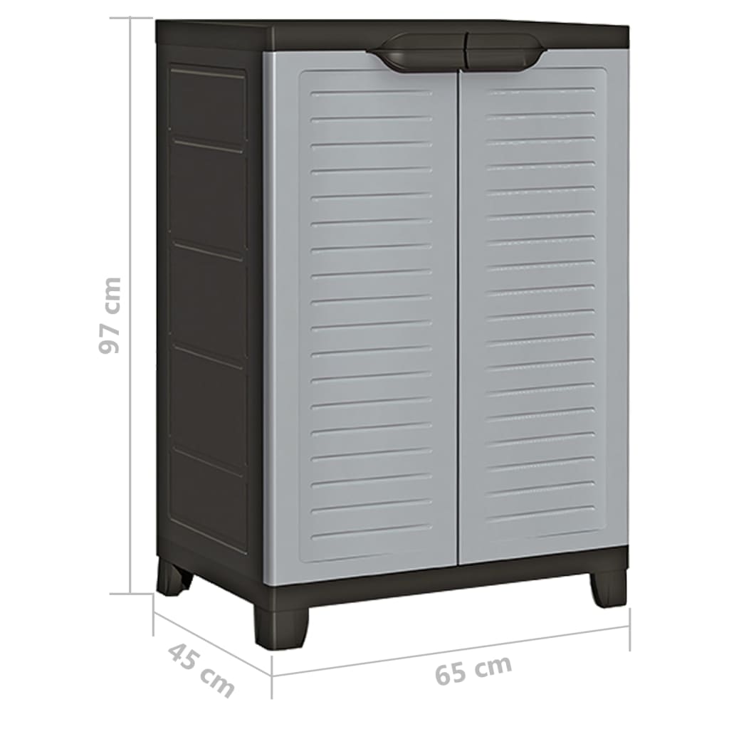 vidaXL Kunststoffschrank 65x45x97 cm