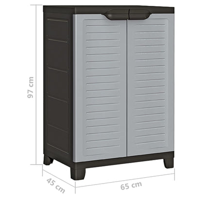 vidaXL Kunststoffschrank 65x45x97 cm