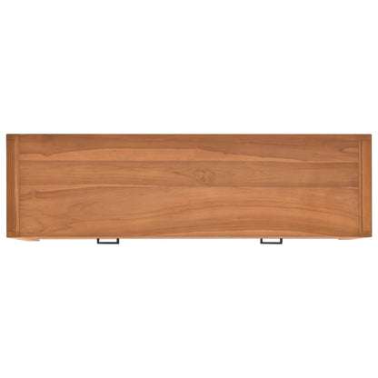 vidaXL TV-Schrank 120x40x45 cm Massivholz Teak
