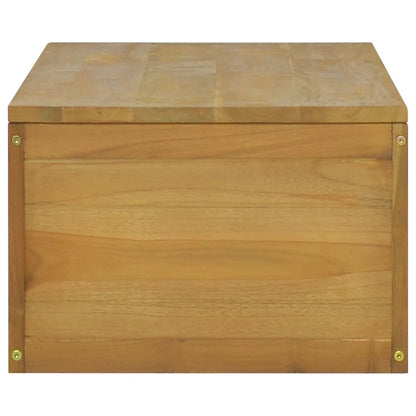 vidaXL Wand-Badschrank 110x45x30 cm Teak Massivholz