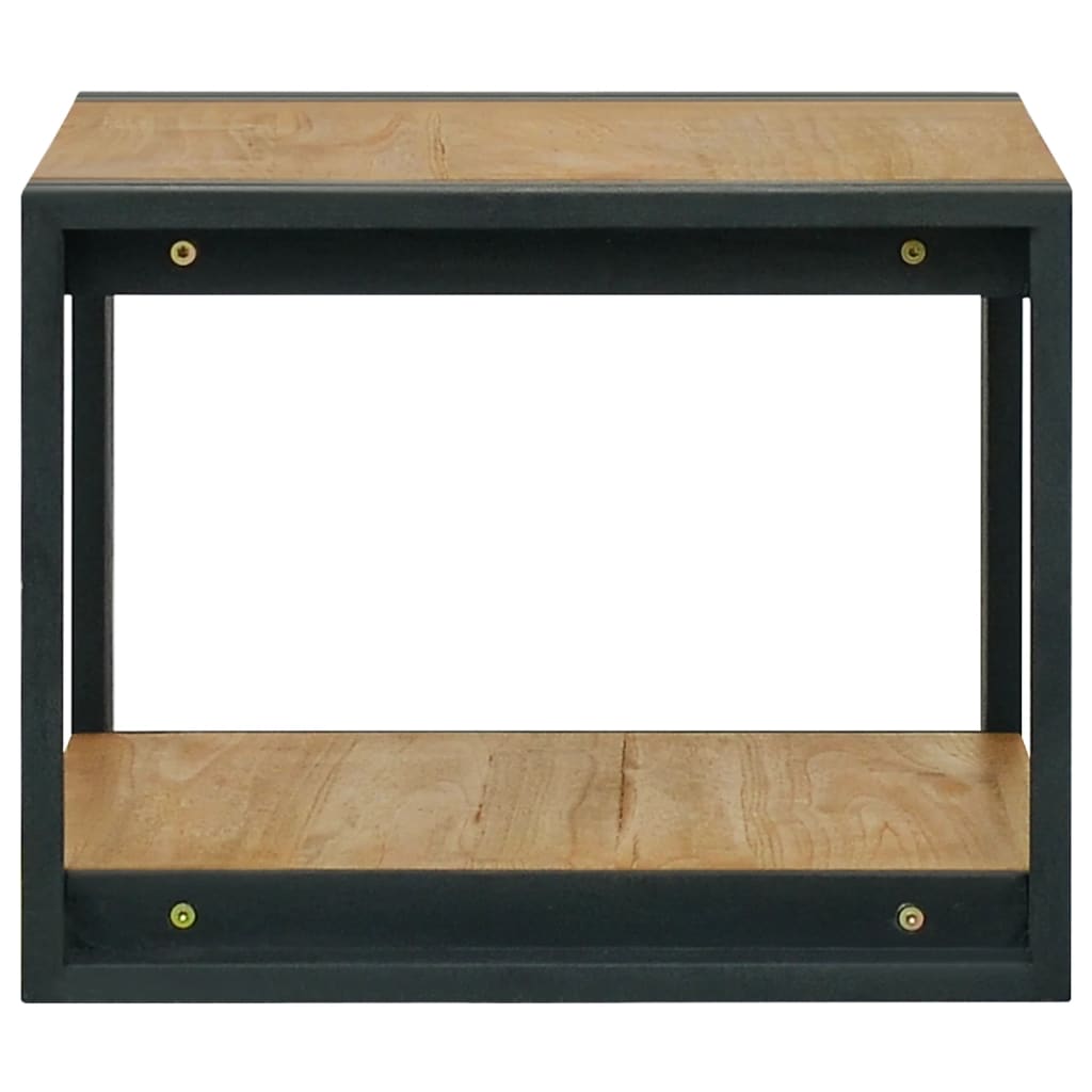 vidaXL Wand-Badregal 60x45x35 cm Massivholz Teak
