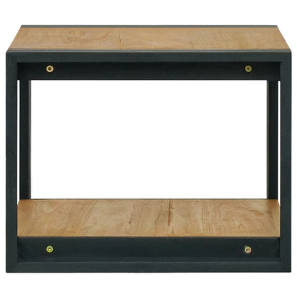vidaXL Wand-Badregal 60x45x35 cm Massivholz Teak