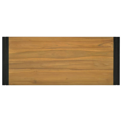 vidaXL Wand-Badregal 110x45x35 cm Massivholz Teak