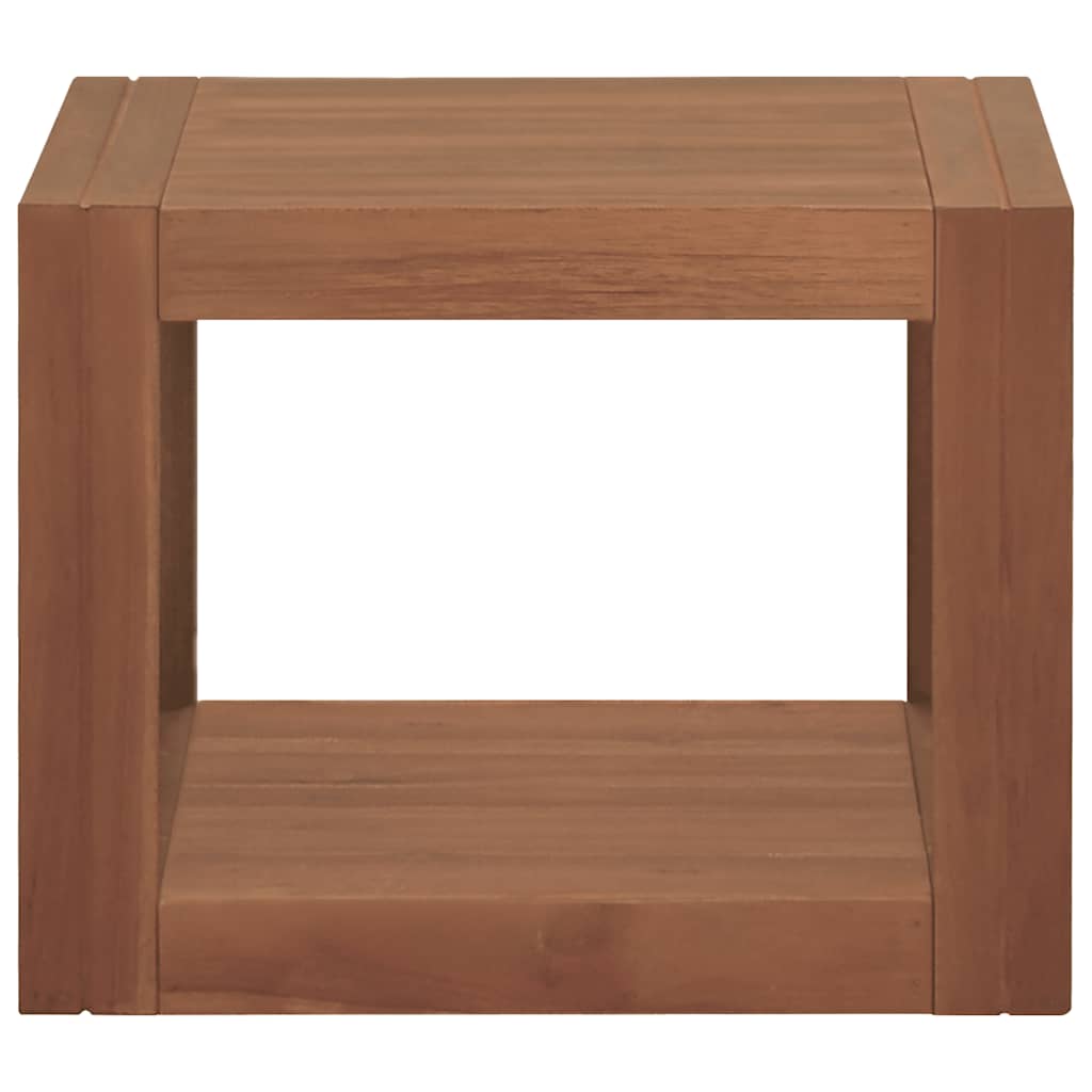 vidaXL Wand-Badregal 45x45x35 cm Massivholz Teak