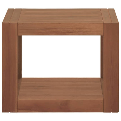 vidaXL Wand-Badregal 45x45x35 cm Massivholz Teak
