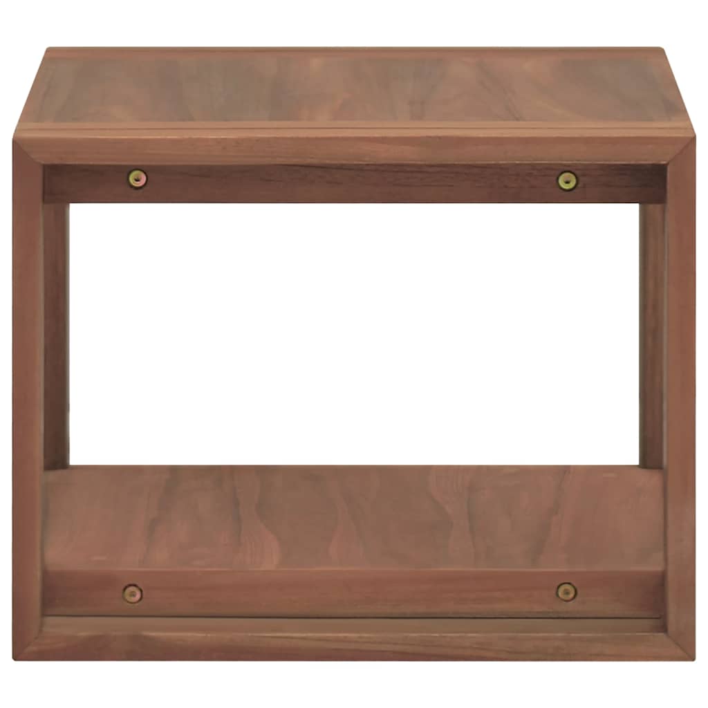 vidaXL Wand-Badregal 45x45x35 cm Massivholz Teak