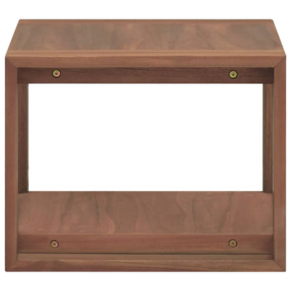 vidaXL Wand-Badregal 45x45x35 cm Massivholz Teak