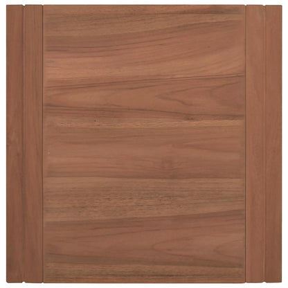 vidaXL Wand-Badregal 45x45x35 cm Massivholz Teak