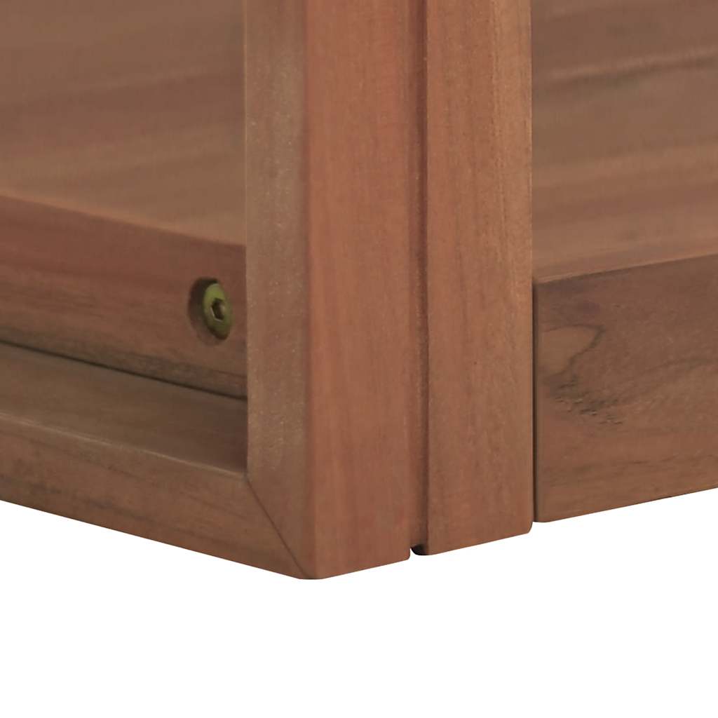 vidaXL Wand-Badregal 45x45x35 cm Massivholz Teak
