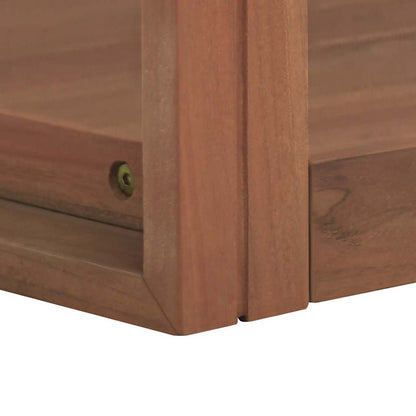 vidaXL Wand-Badregal 45x45x35 cm Massivholz Teak