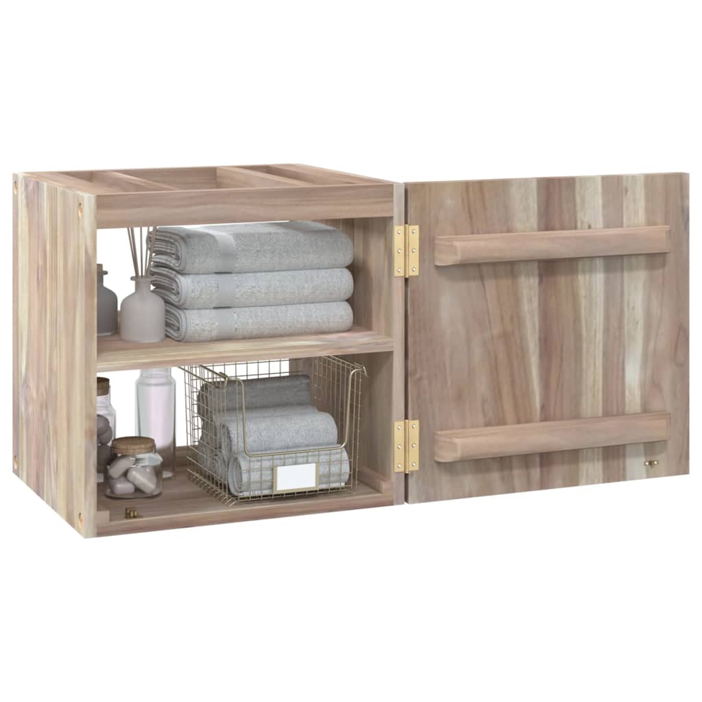 vidaXL Armoire de salle de bain murale 41x38x40 cm teck massif