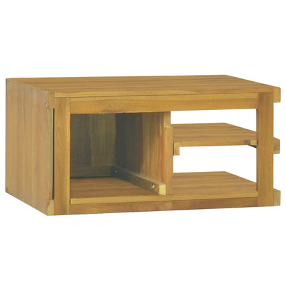 vidaXL Wand-Badschrank 60x45x30 cm Massivholz Teak